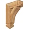 Ekena Millwork Thorton Arts & Crafts Rough Sawn Bracket, Western Red Cedar, 4"W x 14"D x 18"H BKT04X14X18THR03RWR - alternate 1